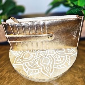 Rose Gold Zippered Card Holder